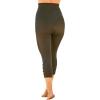 Swimsuits for All Swim 365 Women’s Plus Size High-Waisted Swim Capri with Lattice Detail(Black)