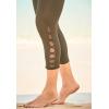 Swimsuits for All Swim 365 Women’s Plus Size High-Waisted Swim Capri with Lattice Detail(Mediterranean)