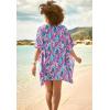Swimsuits for All Swim 365 Women’s Plus Size Jeweled Caftan(Black)