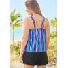 Swimsuits for All Swim 365 Women’s Plus Size Tank Overlay Swim Romper(Classic Leopard)