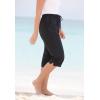 Swimsuits for All Swim 365 Women’s Plus Size Taslon Cover Up Capri Pant(Navy)