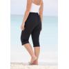 Swimsuits for All Swim 365 Women’s Plus Size Taslon Cover Up Capri Pant(Navy)
