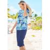 Swimsuits for All Swim 365 Women’s Plus Size The Swim Tee(Black White Abstract)