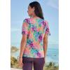 Swimsuits for All Swim 365 Women’s Plus Size The Swim Tee(Vivid Tie Dye)