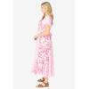 Woman Within Plus Size Mixed Print Maxi Dress(Navy Pretty Rose)