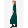 Woman Within Plus Size Mockneck Dress(Gunmetal Bias Plaid)
