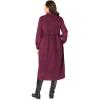 Woman Within Plus Size Petite Button Front Corduroy Dress(Deep Claret)