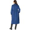 Woman Within Plus Size Petite Button Front Corduroy Dress(Royal Navy)
