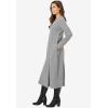 Woman Within Plus Size Petite Thermal Knit A-Line Dress(Medium Heather Grey)