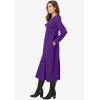 Woman Within Plus Size Petite Thermal Knit A-Line Dress(Radiant Purple)