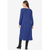 Woman Within Plus Size Petite Thermal Knit A-Line Dress(Ultra Blue)