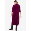 Woman Within Plus Size Pintuck Velour Dress(Deep Claret)