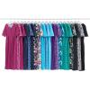 Woman Within Plus Size Short-Sleeve Button-Front Pocket Dress (Petite Available) – 3X, Pine Multi Garden