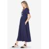 Woman Within Plus Size Short-Sleeve Scoopneck Empire Waist Dress(Classic Red Hearts)