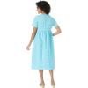 Woman Within Plus Size Short-Sleeve Seersucker Dress(Navy Gingham)