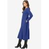 Woman Within Plus Size Thermal Knit A-Line Dress(Ultra Blue)
