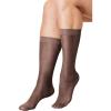 Comfort Choice Women’s Plus Size 3-Pack Knee-High Compression Socks(Dark Coffee)