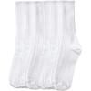 Comfort Choice Women’s Plus Size 6-Pack Rib Knit Socks(White)