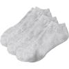 Comfort Choice Women’s Plus Size Ankle Socks 3-Pack(Heather Grey)