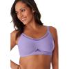 Comfort Choice Women’s Plus Size Side-Sleek Smoothing Bra(Soft Iris)