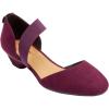Comfortview Women’s Plus Size The Camilla Pump(Dark Berry)