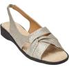 Comfortview Women’s Wide Width The Pearl Sandal(Silver)
