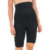 Swimsuits for All Swim 365 Women’s Plus Size Lattice-Detailed High-Waist Bike Short(Black)