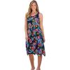 Swimsuits for All Swim 365 Women’s Plus Size Sharktail Beach Cover Up(Psychedelic Hibiscus)