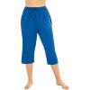 Swimsuits for All Swim 365 Women’s Plus Size Taslon Cover Up Capri Pant(Dream Blue)