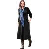 Woman Within Plus Size Petite Thermal Knit A-Line Dress(Black)
