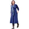 Woman Within Plus Size Petite Thermal Knit A-Line Dress(Ultra Blue)
