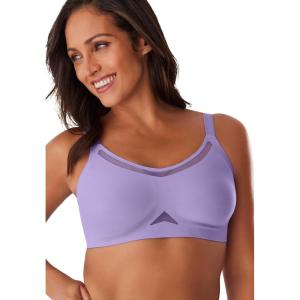 Comfort Choice Women’s Plus Size Side-Sleek Smoothing Bra(Soft Iris)