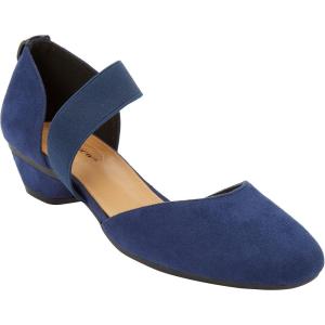 Comfortview Women’s Plus Size The Camilla Pump(Evening Blue)