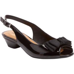 Comfortview Women’s The Reagan Slingback (Wide Widths Available)(Black)