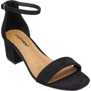 Comfortview Women’s Wide Width Orly Sandals(Black)