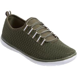 Comfortview Women’s Wide Width The Ariya Sneaker(Dark Olive)