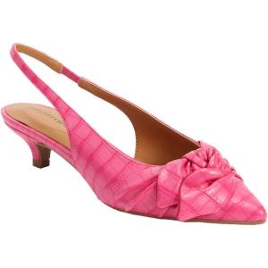 Comfortview Women’s Wide Width The Tia Slingback(Pink Croco)