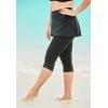Swimsuits for All Swim 365 Women’s Plus Size Skirted Swim Capri Pant(Navy)