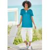 Woman Within Plus Size Layered-Look Tee(Raspberry)