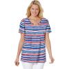 Bright Cobalt Painterly Stripe