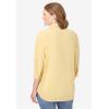 Woman Within Plus Size 2-Piece Embroidered Poplin Tunic And Tee Set(Banana Butterflies)