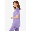 Woman Within Plus Size 7-Day Short-Sleeve Baseball Tunic(Soft Iris)