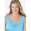 Woman Within Plus Size Beaded Tank Top(New Khaki)