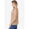 Woman Within Plus Size Beaded Tank Top(New Khaki)