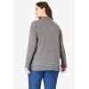 Woman Within Plus Size Cable Knit Half-Zip Pullover Sweater(Ivory)