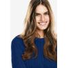 Woman Within Plus Size Cable Knit Pullover Crewneck Sweater(French Blue)
