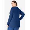 Woman Within Plus Size Cable Knit Pullover Crewneck Sweater(Ivory)