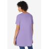 Woman Within Plus Size Embroidered Eyelet Pintucked Tunic(Soft Iris)
