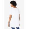 Woman Within Plus Size Embroidered Eyelet Pintucked Tunic(White)