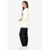 Woman Within Plus Size Floral Tee And Pant Set(Black Floral Placement)